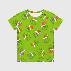 Футболка детская Гринч Укротитель рождества, цвет: 3D-принт