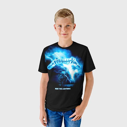 Детская футболка Ride the Lightning Metallica / 3D-принт – фото 3