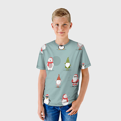 Детская футболка Новый Гoд / 3D-принт – фото 3