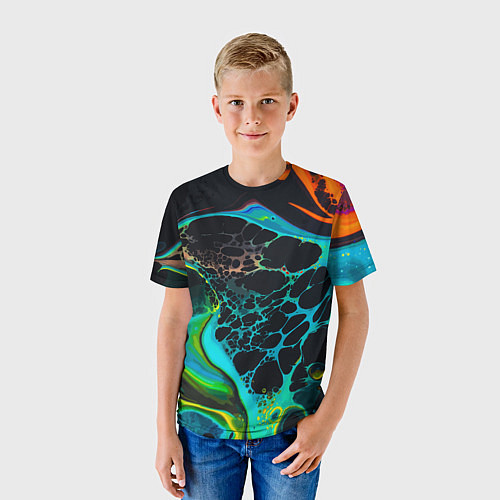 Детская футболка Огни большого города / 3D-принт – фото 3