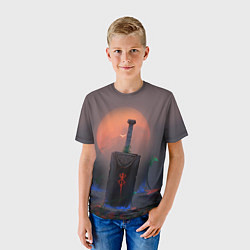 Футболка детская БЕРСЕРК МЕЧ С КЛЕЙМОМ, цвет: 3D-принт — фото 2