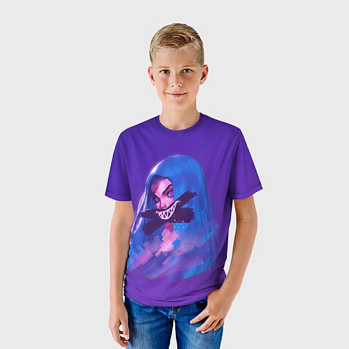 Детская футболка Спрячь свои эмоции / 3D-принт – фото 3