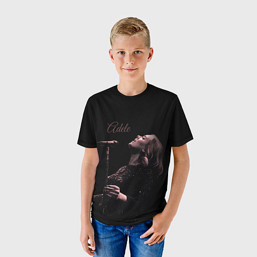 Детская футболка Песнь Адель / 3D-принт – фото 3