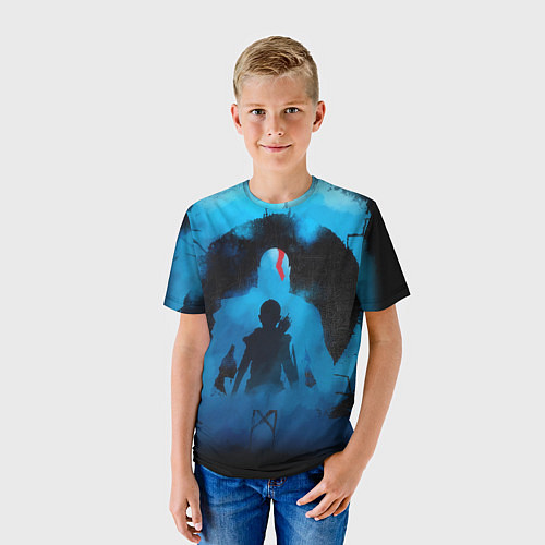 Детская футболка БОГ ВОЙНЫ РАГНАРЁК GOD OF WAR / 3D-принт – фото 3