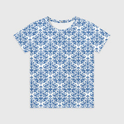 Футболка детская Зимнее кружевство, цвет: 3D-принт