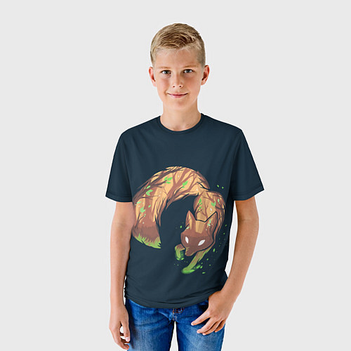 Детская футболка Лисолес / 3D-принт – фото 3