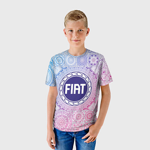 Детская футболка FIAT BIG LOGO / 3D-принт – фото 3