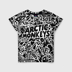 Футболка детская Arctic monkeys Pattern, цвет: 3D-принт