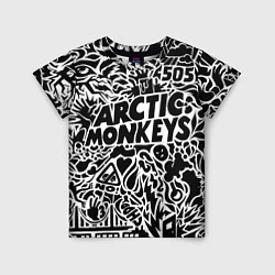 Футболка детская Arctic monkeys Pattern, цвет: 3D-принт