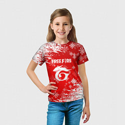 Футболка детская Free Fire - Новогодний, цвет: 3D-принт — фото 2