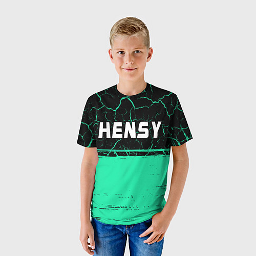 Детская футболка Hensy - Краска / 3D-принт – фото 3