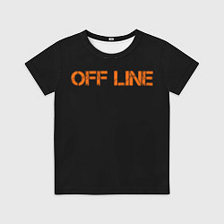 Футболка детская Офлайнoffline, цвет: 3D-принт