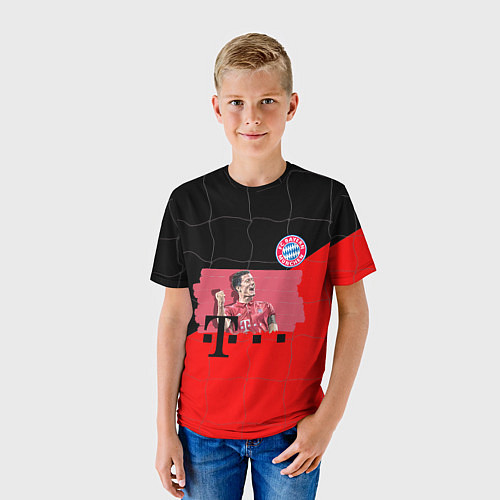 Детская футболка Бавария Левандовски 9 / 3D-принт – фото 3
