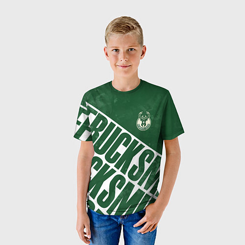Детская футболка Milwaukee Bucks Милуоки Бакс / 3D-принт – фото 3