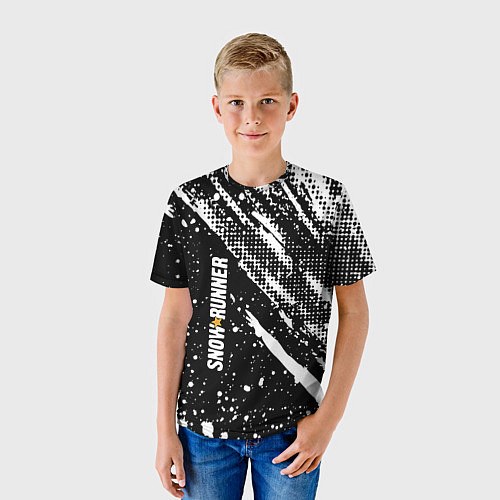 Детская футболка SnowRunner Logo / 3D-принт – фото 3