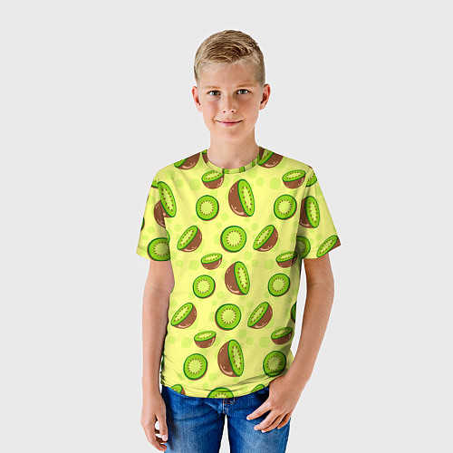 Детская футболка Киви паттерн / 3D-принт – фото 3