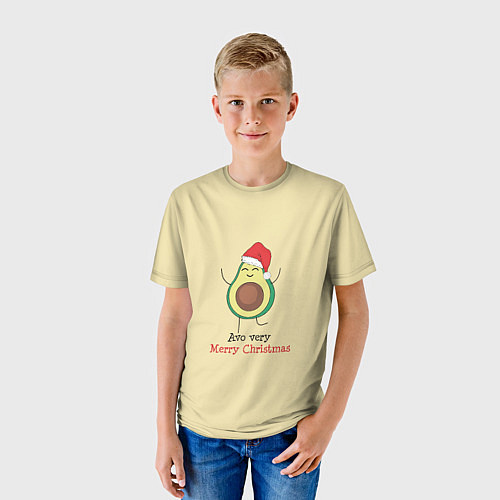 Детская футболка Avo Merry Christmas / 3D-принт – фото 3