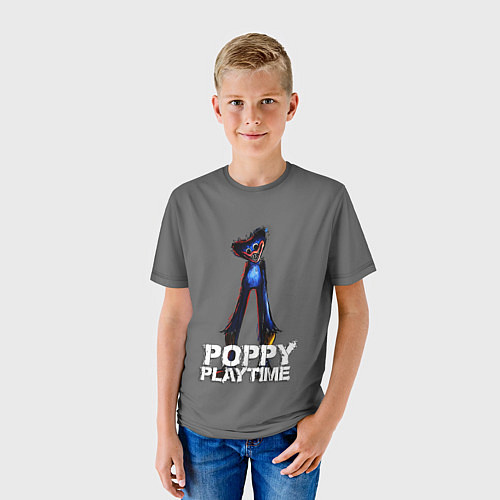 Детская футболка HUGGY WUGGY POPPY PLAYTIME / 3D-принт – фото 3