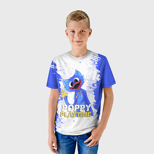 Детская футболка POPPY PLAYTIME - ХАГГИ ВАГГИ ПРИВЕТ / 3D-принт – фото 3