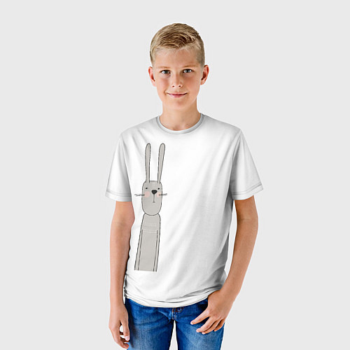 Детская футболка Заяц Морковец / 3D-принт – фото 3