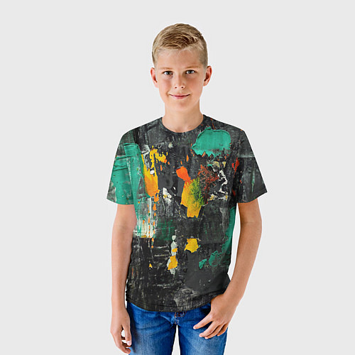 Детская футболка Пятна краски / 3D-принт – фото 3