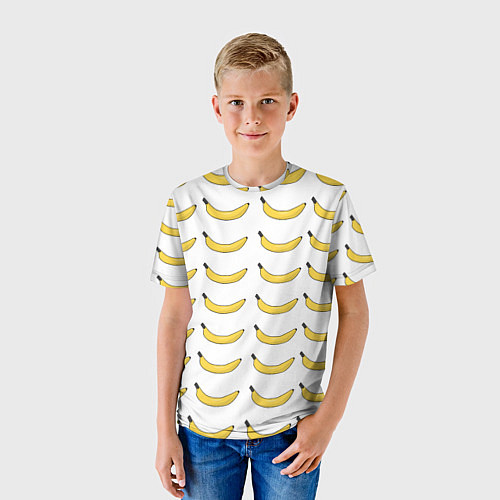 Детская футболка Крупный Банановый рай / 3D-принт – фото 3