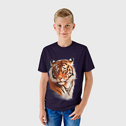 Футболка детская Грозный Тигр Символ 2022 Года Tiger Beast, цвет: 3D-принт — фото 2