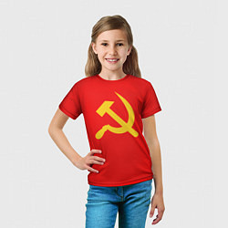 Футболка детская Красный Советский союз, цвет: 3D-принт — фото 2