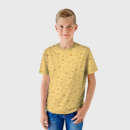 Детская футболка Сыр - Cheese / 3D-принт – фото 3