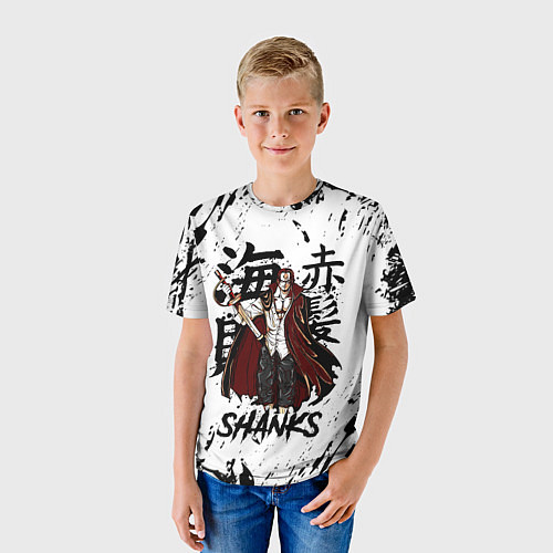 Детская футболка SHANKS ONE PIECE / 3D-принт – фото 3