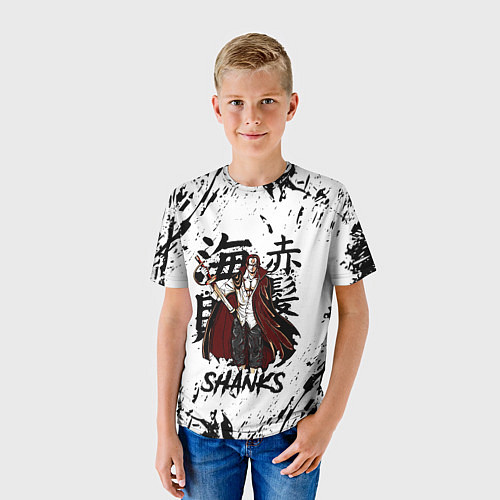 Детская футболка SHANKS ONE PIECE / 3D-принт – фото 3