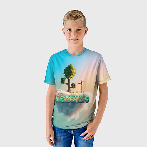 Детская футболка Облако в Террарии / 3D-принт – фото 3
