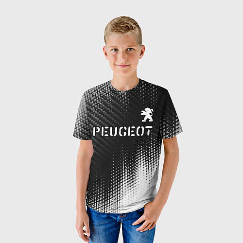 Детская футболка PEUGEOT Peugeot Абстракция / 3D-принт – фото 3