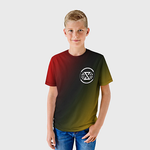 Детская футболка THE WITCHER 3 - Градиент / 3D-принт – фото 3