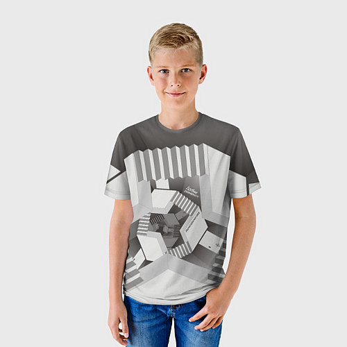 Детская футболка Дробные размерности / 3D-принт – фото 3
