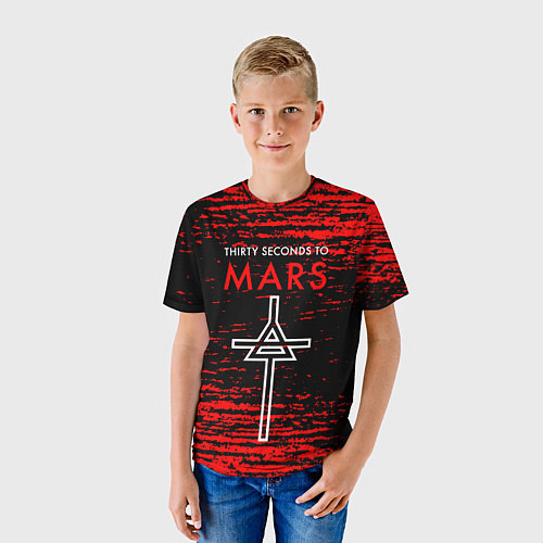 Детская футболка 30 Seconds to Mars - До марса 30 сек / 3D-принт – фото 3