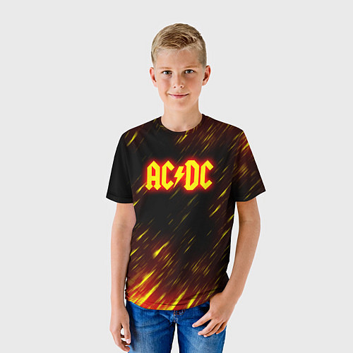 Детская футболка ACDC Neon / 3D-принт – фото 3