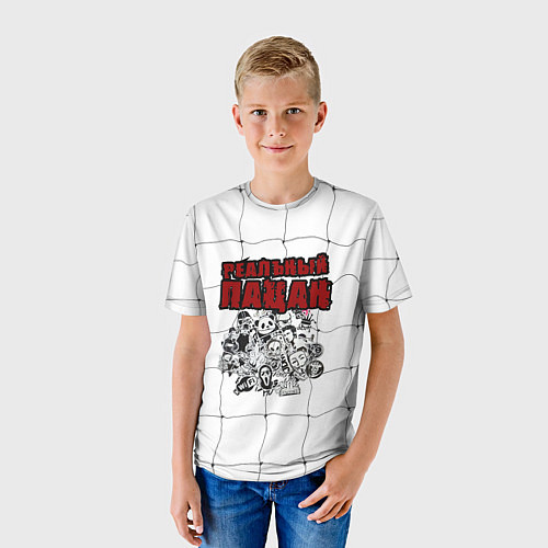 Детская футболка Реальный крутой пацан / 3D-принт – фото 3
