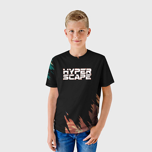 Детская футболка Hyper scape gaming / 3D-принт – фото 3