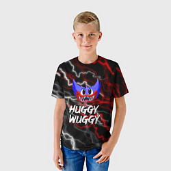 Футболка детская Huggy Wuggy - Молния с грозой, цвет: 3D-принт — фото 2