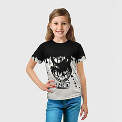 Футболка детская Bendy And The Ink Machine чернила, цвет: 3D-принт — фото 2
