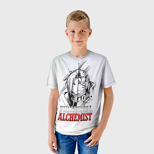 Детская футболка Эдвард vs Альфонс - Стальной алхимик / 3D-принт – фото 3