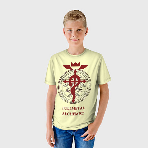 Детская футболка Стальной алхимик - Фламель / 3D-принт – фото 3