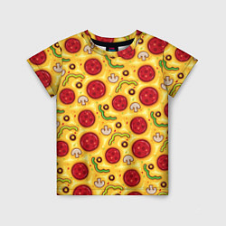 Футболка детская Pizza salami, цвет: 3D-принт