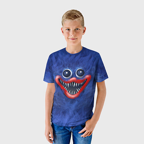 Детская футболка Smile Huggy Wuggy / 3D-принт – фото 3