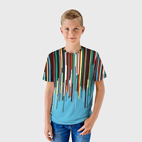 Детская футболка Glitch pattern 2087 / 3D-принт – фото 3
