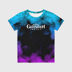 Футболка детская Genshin Impact Облака, цвет: 3D-принт