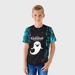 Футболка детская Hu Tao Genshin Impact, цвет: 3D-принт — фото 2