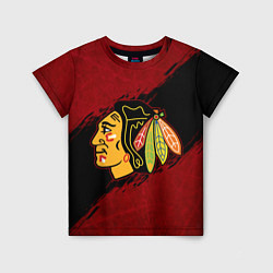 Футболка детская Chicago Blackhawks, Чикаго Блэкхокс, цвет: 3D-принт