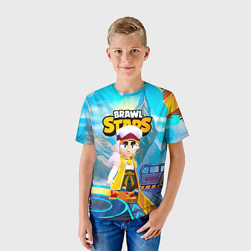 Детская футболка ФЭНГ BRAWL STARS SPACE / 3D-принт – фото 3